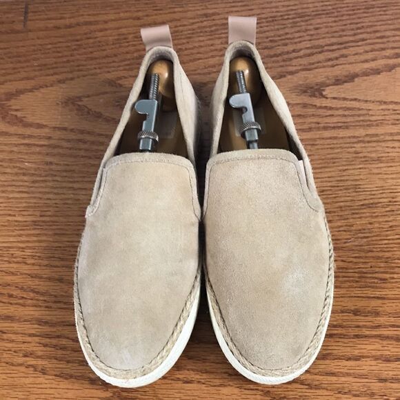 Dolce Vita Leather Flat Loafer Espadrilles in natural tan Suede EUC size 7.5 - Picture 2 of 6